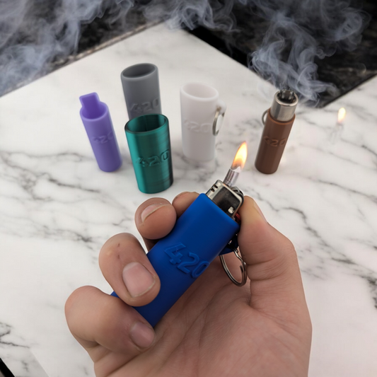 Smokers Line - "420" lighter Sleeve/Cover for Bic and Clipper Lighters